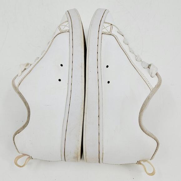 DC Court Graffik White Iridescent Rainbow Logo Skate Sneaker Shoe Women's Size 9 - Picture 5 of 10